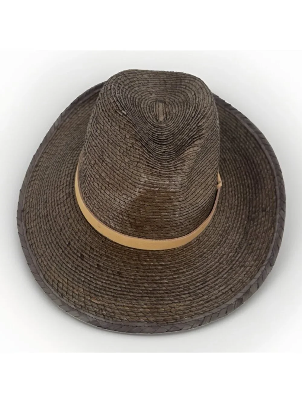Brixton Women's Field Proper Straw Hat in Dark Earth/Natural size L  Adjustable